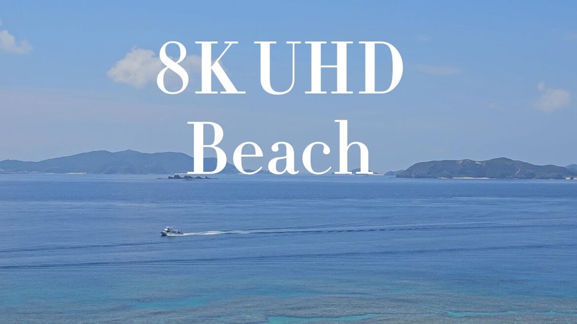 Naha City is the capital of Okinawa Japan 8K UHD  Naha Beach ,Relaxing Nature Sound