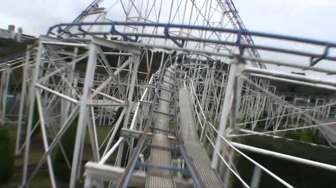 Yagiyama Cyclone Roller Coaster Front Seat POV Benyland Japan Arrow HD