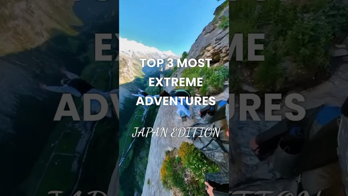 Top 3 Most Extreme Adventures - Japan Travel #travelshorts #wanderlust #adventureawaits #travelgoals