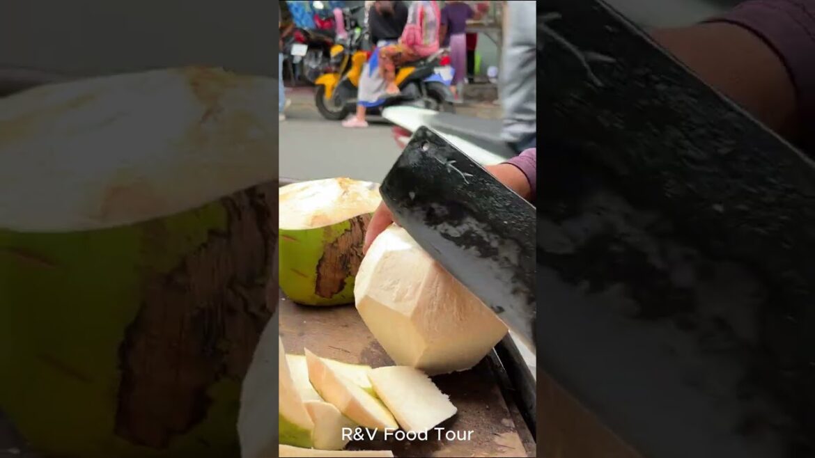 Fresh coconut cutting skill #shorts #streetfood #coconut #viral #asmr Fresh coconut cutting skill #shorts #streetfood #coconut #viral #asmr