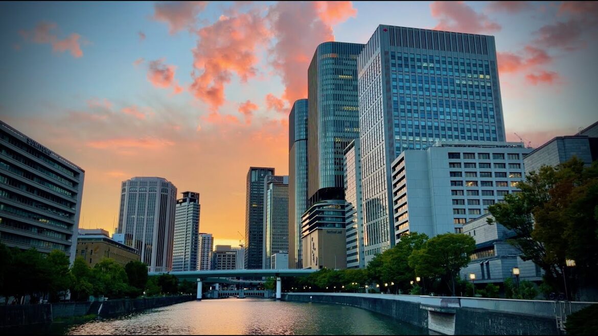 中之島の夕暮れ時はとても美しい。淀屋橋〜肥後橋〜大阪中之島美術館｜4K HDR｜Sunday Evening Walk in Nakanoshima, Osaka City