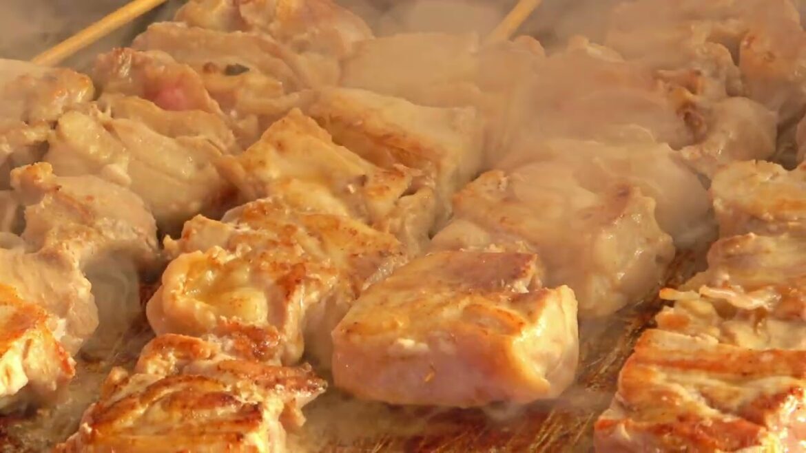 Japanese grilled chicken - Yakitori - Fushimi Inari