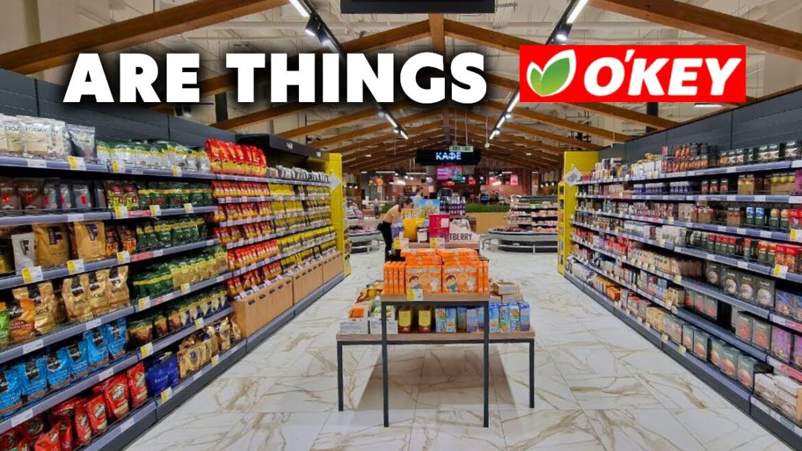 Russian (Owned) TYPICAL Supermarket Tour: O'KEY Supermarket