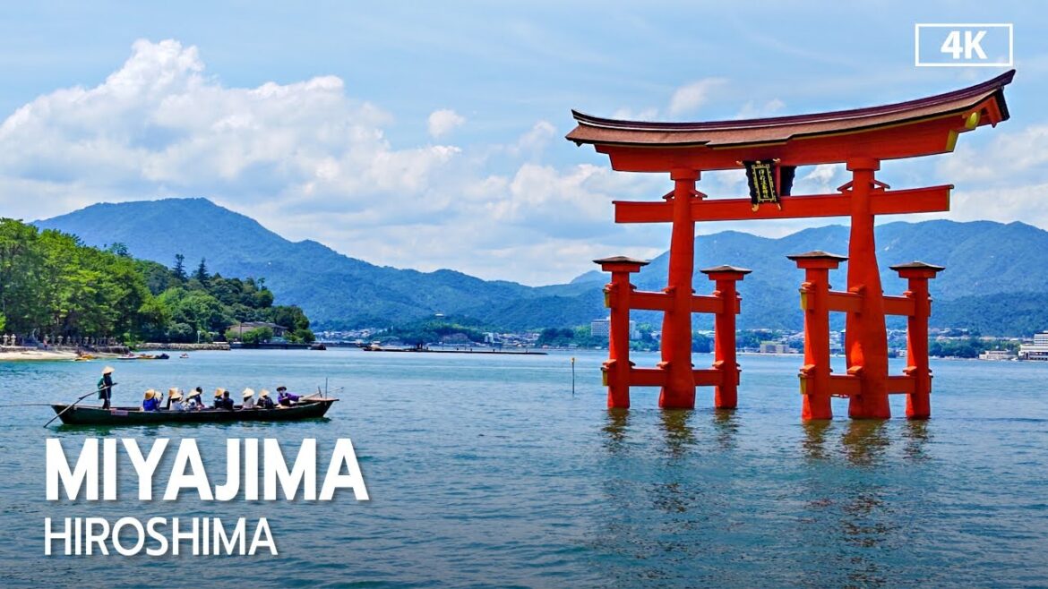Miyajima Island Hiroshima Japan Summer Walking Tour 2023 [4K]
