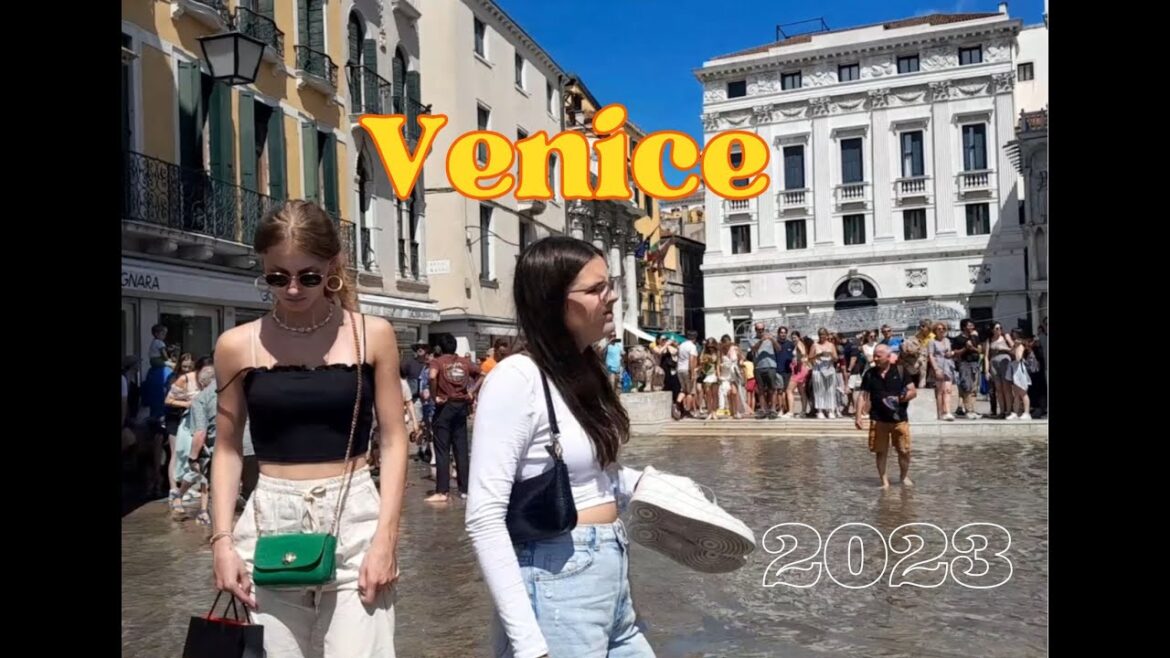 VENICE,ITALY 🇮🇹  || 06-AUGUST--2023 || FLOODS ST. MARK'S SQUARE | Walking Tour