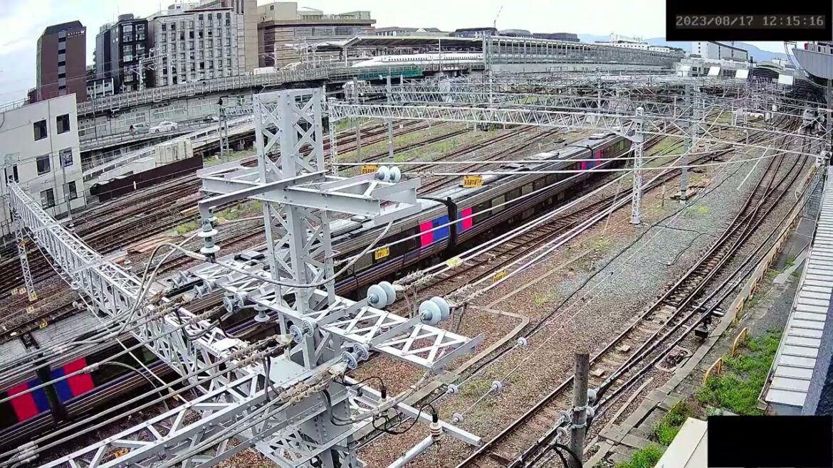 【ARCHIVE】Kyoto Station Live Cam JR京都駅  鉄道ライブカメラ  京都ライブカメラ TrainCam 2023/08/17 12:00～