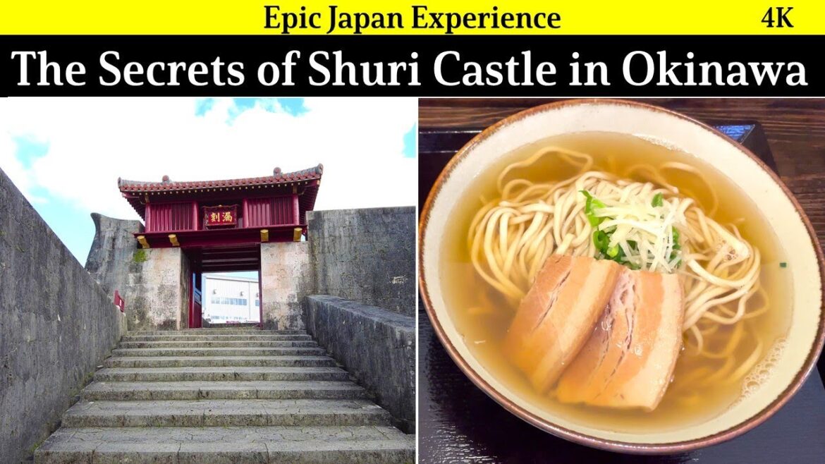 4K Japan travel: Exploring Okinawa Shuri castle and the castle town