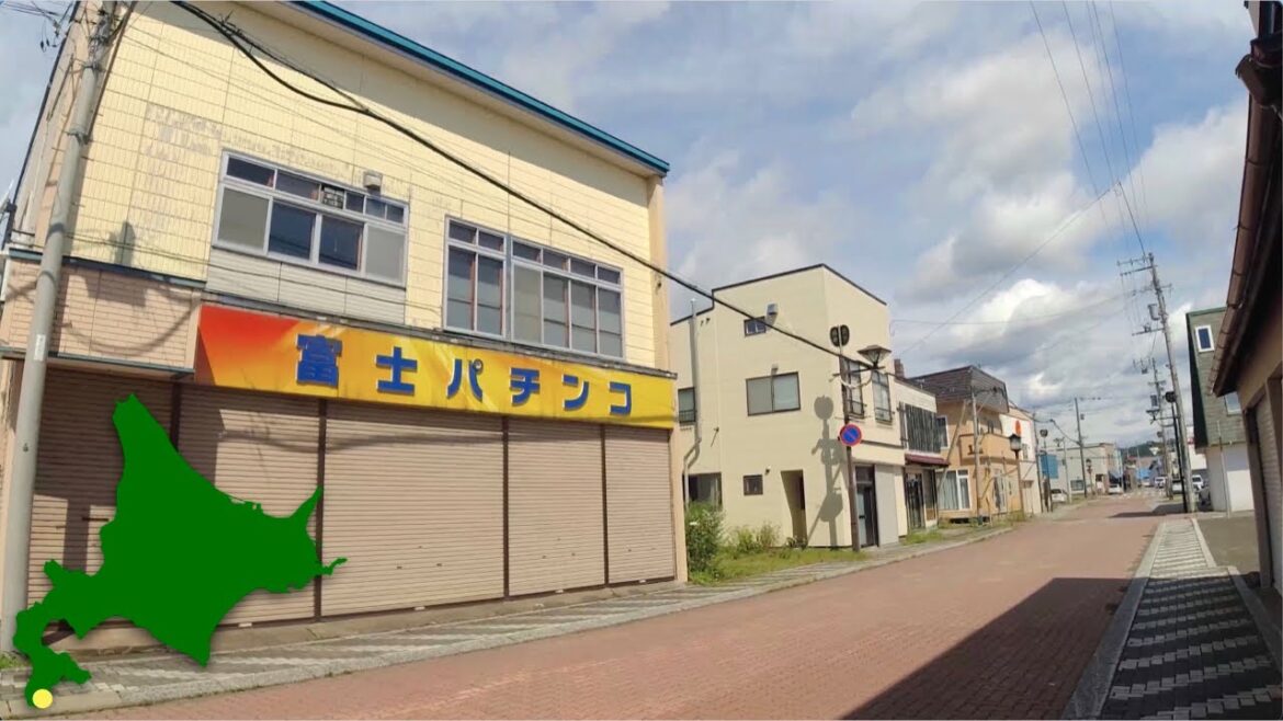 福島町の横綱街道商店街を散歩 | 2023年8月 | 4K Japan Walk