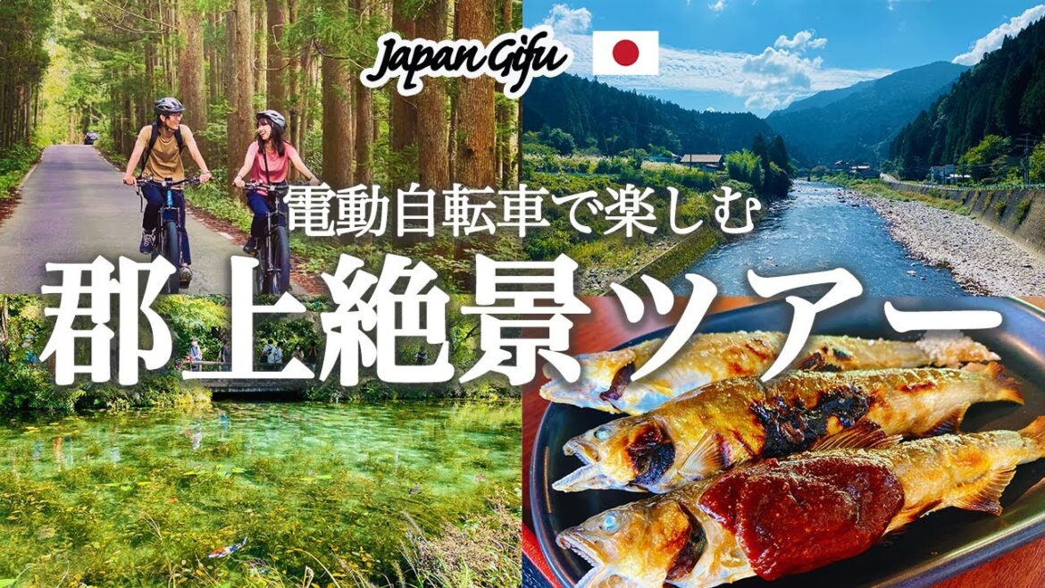 【岐阜観光_郡上】超おすすめ！大自然の中をE-Bikeで巡る絶景&絶品ツアーを紹介！長良川｜モネの池｜鮎ランチ｜観光ヤナ｜自然カフェ