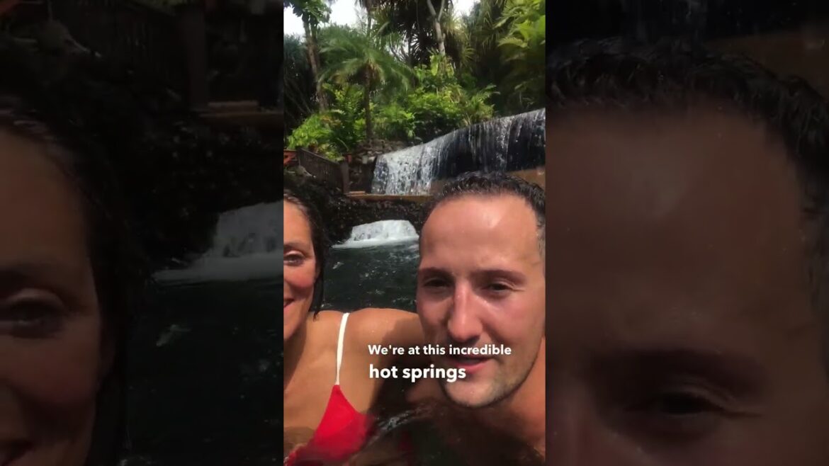 Is this real? Volcanic Hot springs in Costa Rica #hotspring #volcano #puravida