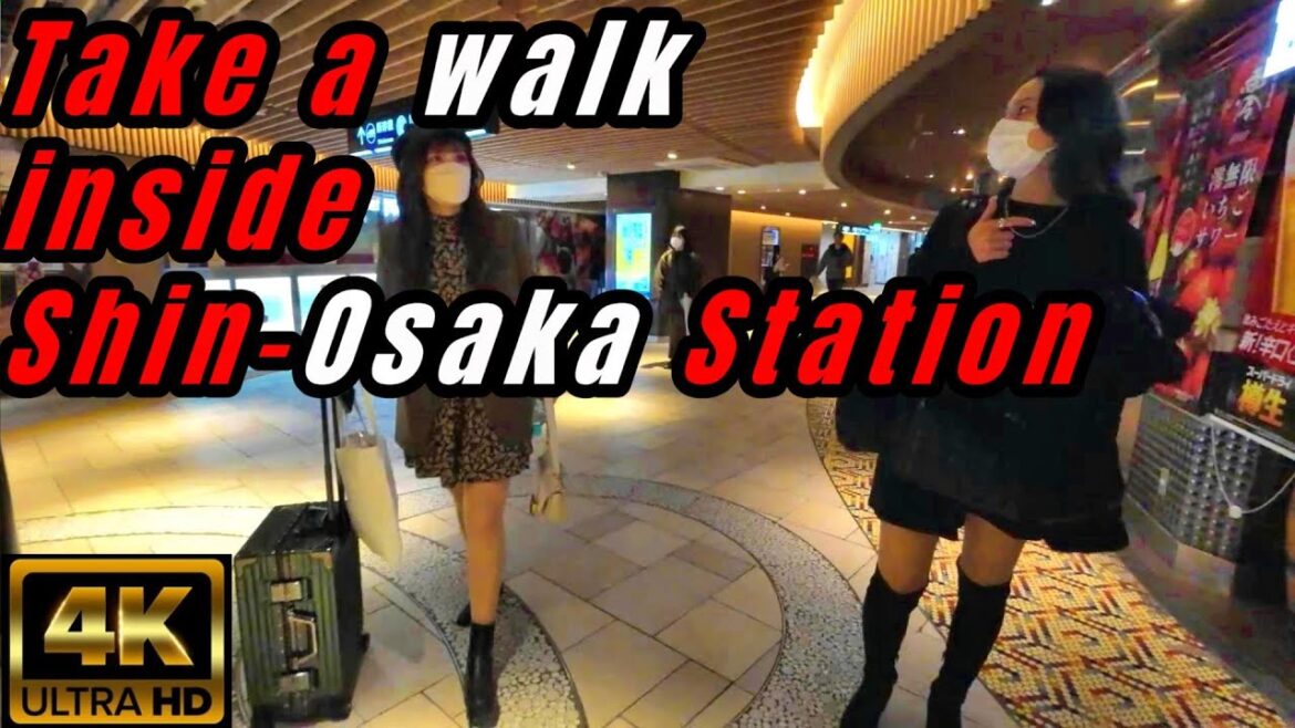 Walk inside Shin-Osaka Station.【4K】