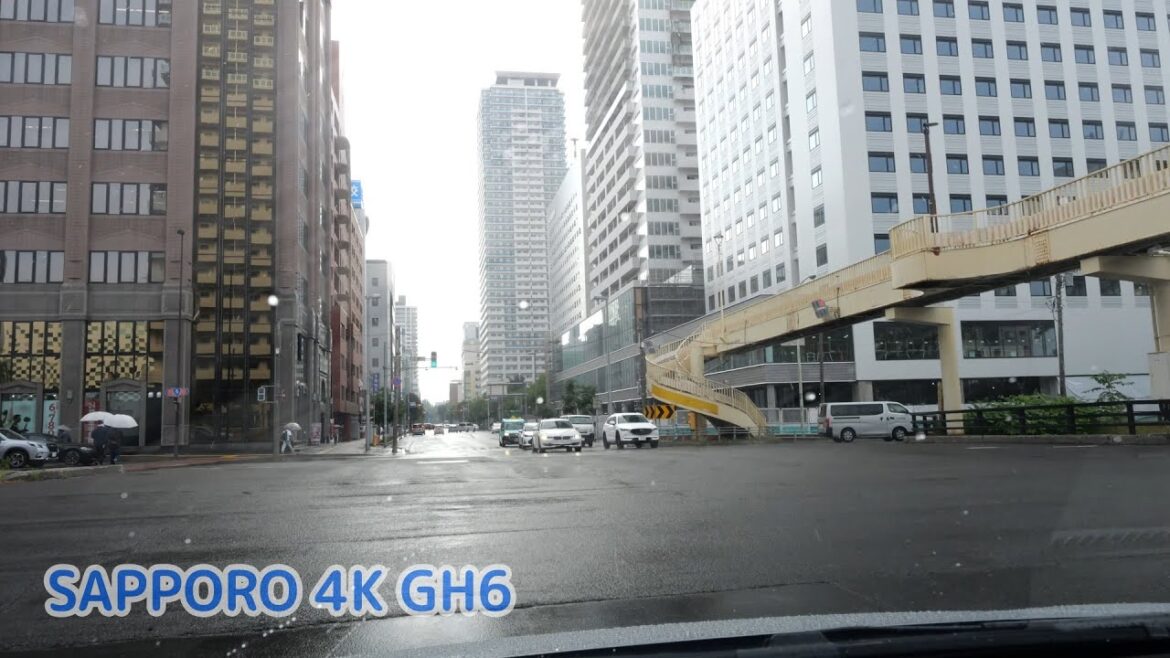 北8条通 → 石山通 [4K/60p GH6 #札幌市]：苗穂丘珠通交点～大通交点