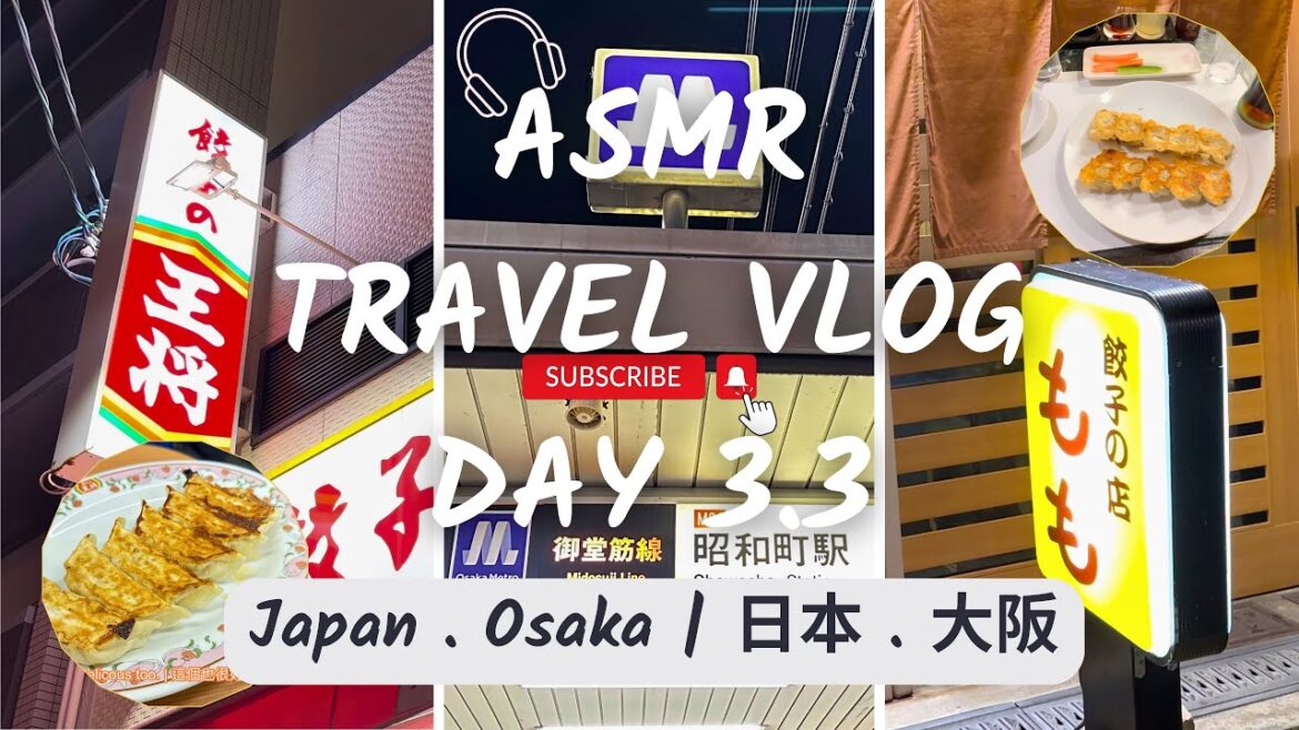 [不一樣的大阪Vlog | EP09 ] 大阪自由行 2023 . 人氣餃子店 | Osaka Travel Day 3.3 . Popular Gyoza Restaurants |4K ASMR