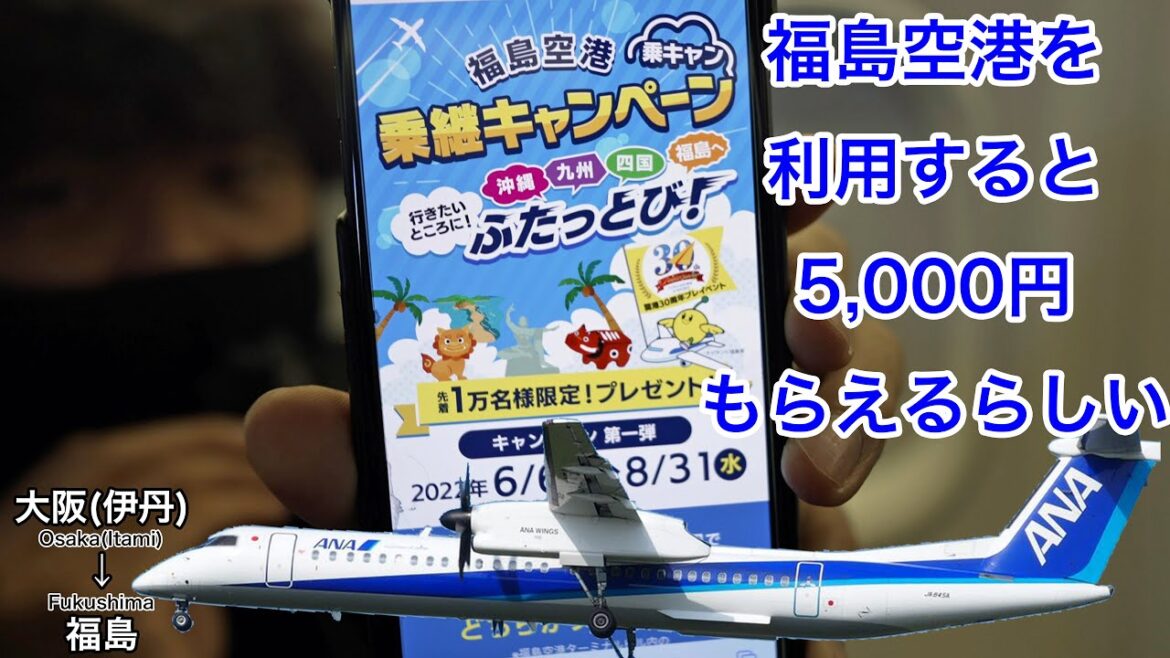 福島空港を利用すると5,000円もらえたんだけど!ANA 大阪(伊丹)-福島 福島空港を利用すると5,000円もらえたんだけど!ANA 大阪(伊丹)-福島