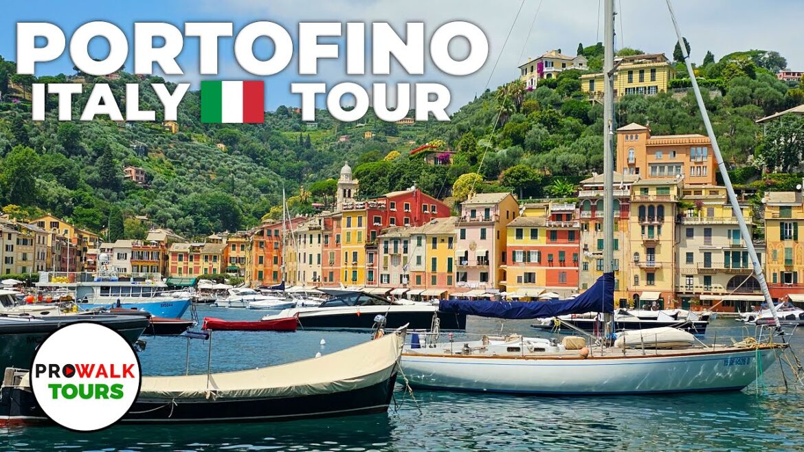 Portofino Walking Tour - 4K 60fps with Captions