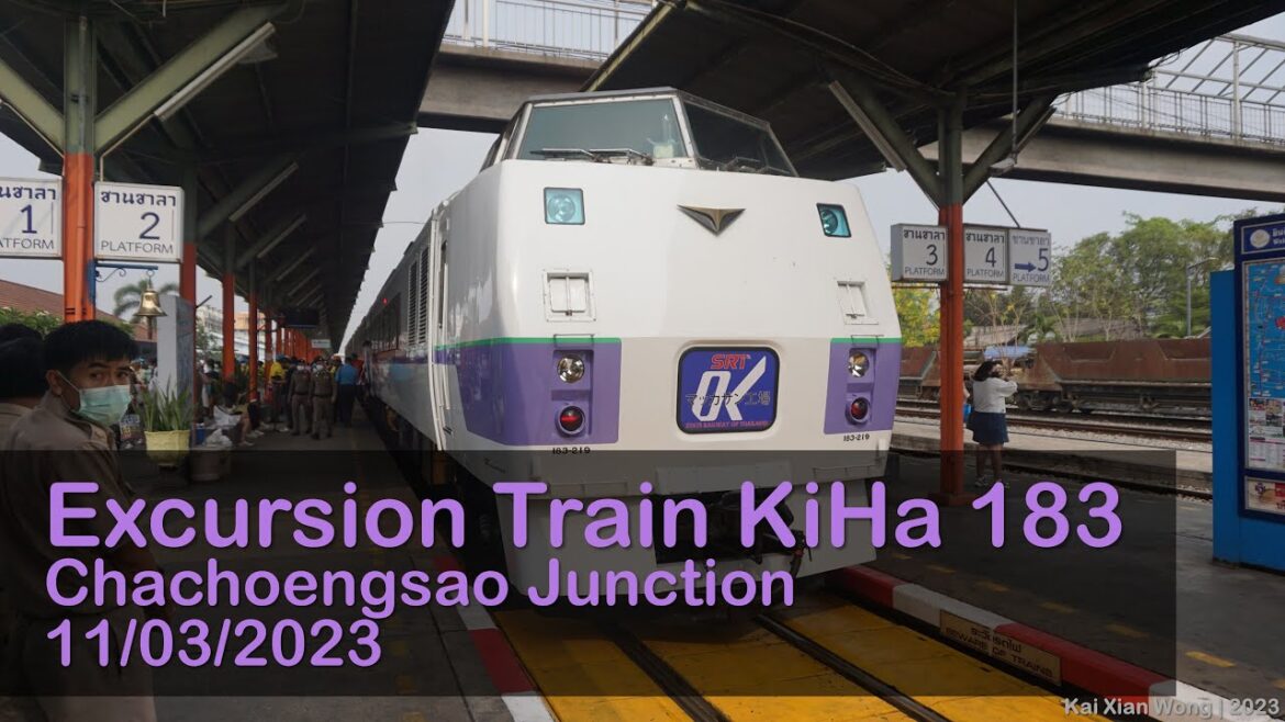 Excursion Train KiHa 183 Chachoengsao Junction 11/03/2023