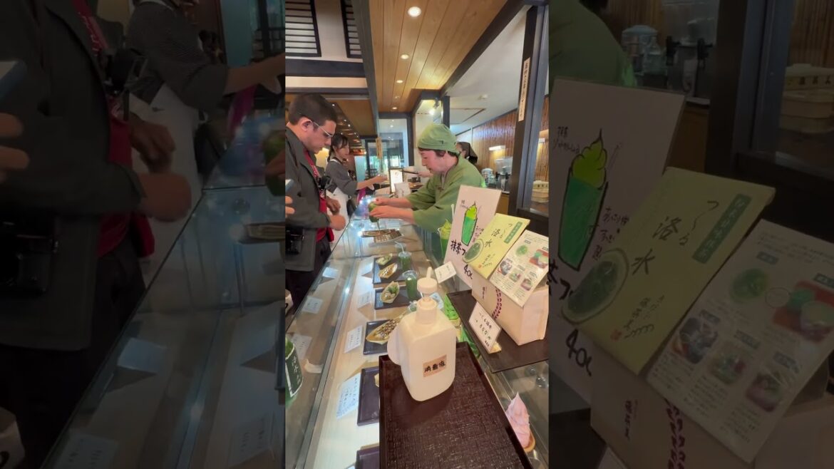 Would you try the Matcha Sundae? #travel #foodtravel #traveldestinations #matcha #kyototrip