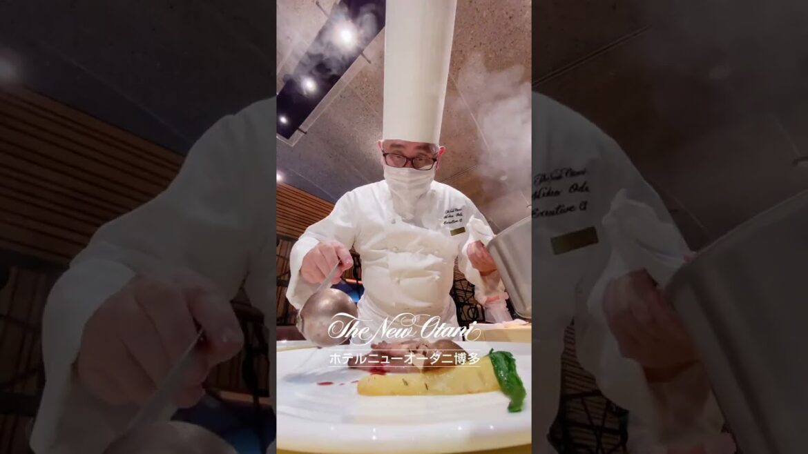 料理の最後の仕上げは目の前で！　〜ホテルニューオータニ博多〜【My Life】#shorts