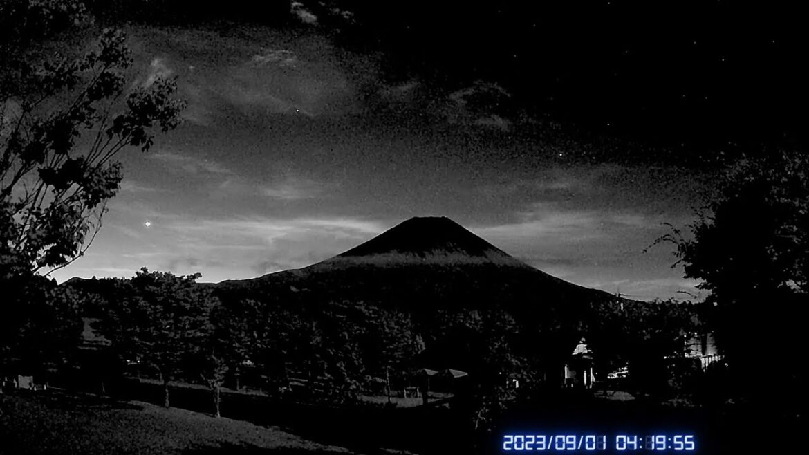 【HD画質】富士山ライブカメラ2023.9.1-1 朝霧高原 より(mt.fuji  live  camera)　＃富士山　＃ライブカメラ　＃朝霧高原