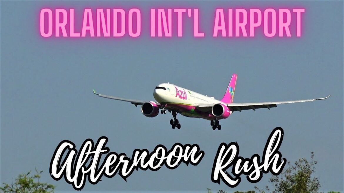 [4K] AFTERNOON RUSH | PLANE SPOTTING 8/06/23 | ORLANDO INT'L AIRPORT
