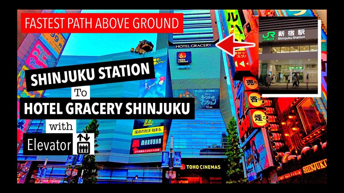 FASTEST Hotel Gracery Shinjuku-from Shinjuku Station with elevator (from Haneda/Narita Airport)