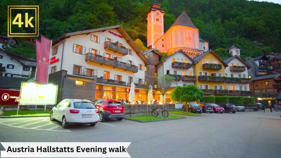 Austria Walking into the Twilight: Hallstatt's Most Beautiful Evening 4k. #australiavlog