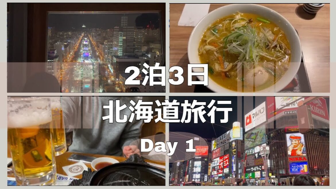 【札幌編】2泊3日北海道旅行｜Day1【サッポロビール園/けやき/さっぽろ雪まつり/京急EXホテル札幌】