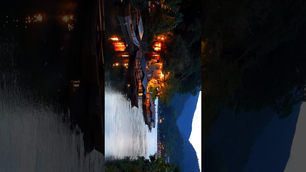 아라시야마의 아름다운 야경.