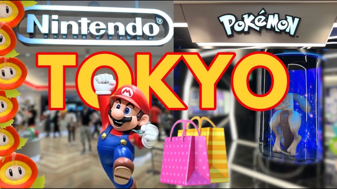 TOKYO All Day SHOPPING *walking tour* of Nintendo Store, Pokemon Center SHIBUYA JAPAN