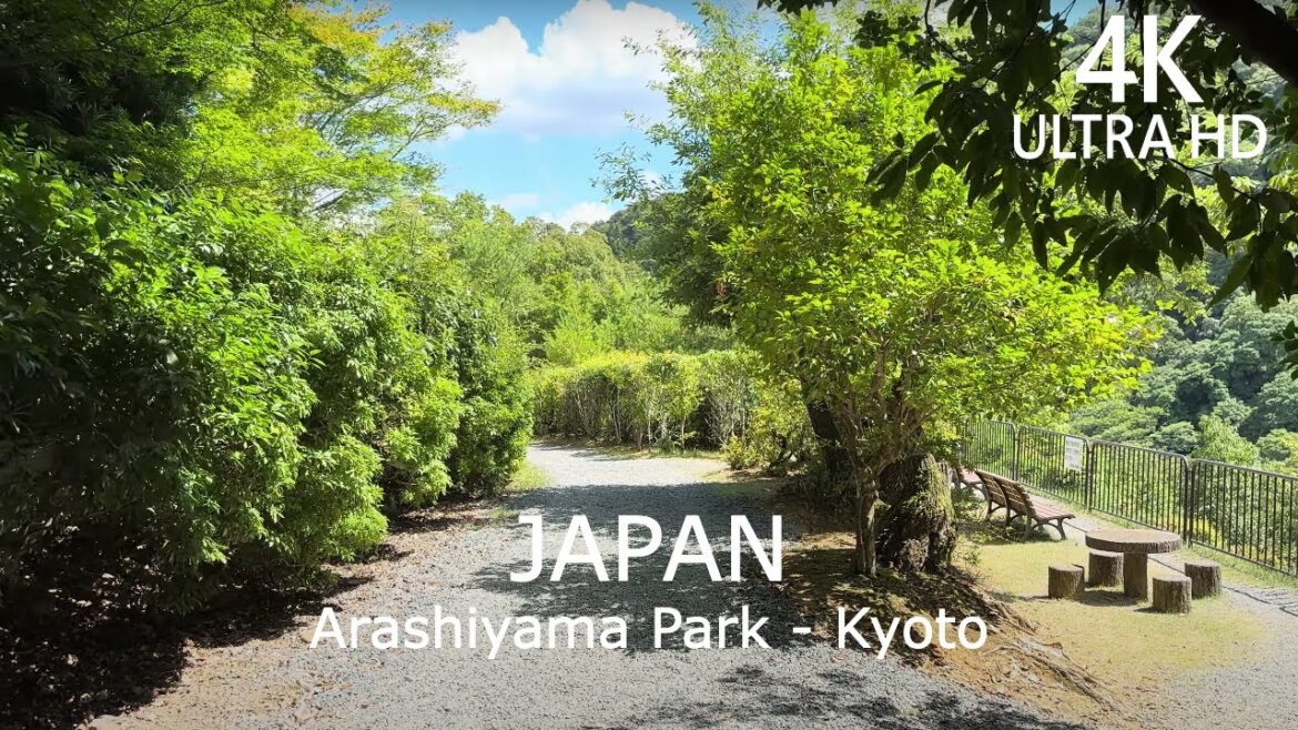 4K Walk Tour - Hiking Mountain Park Arashiyama - Kyoto | Japan