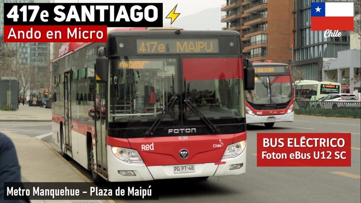 Viaje 417e SANTIAGO SUPER EXPRESO en bus Foton eBus U12 SC PGPT40 | Ando en Micro
