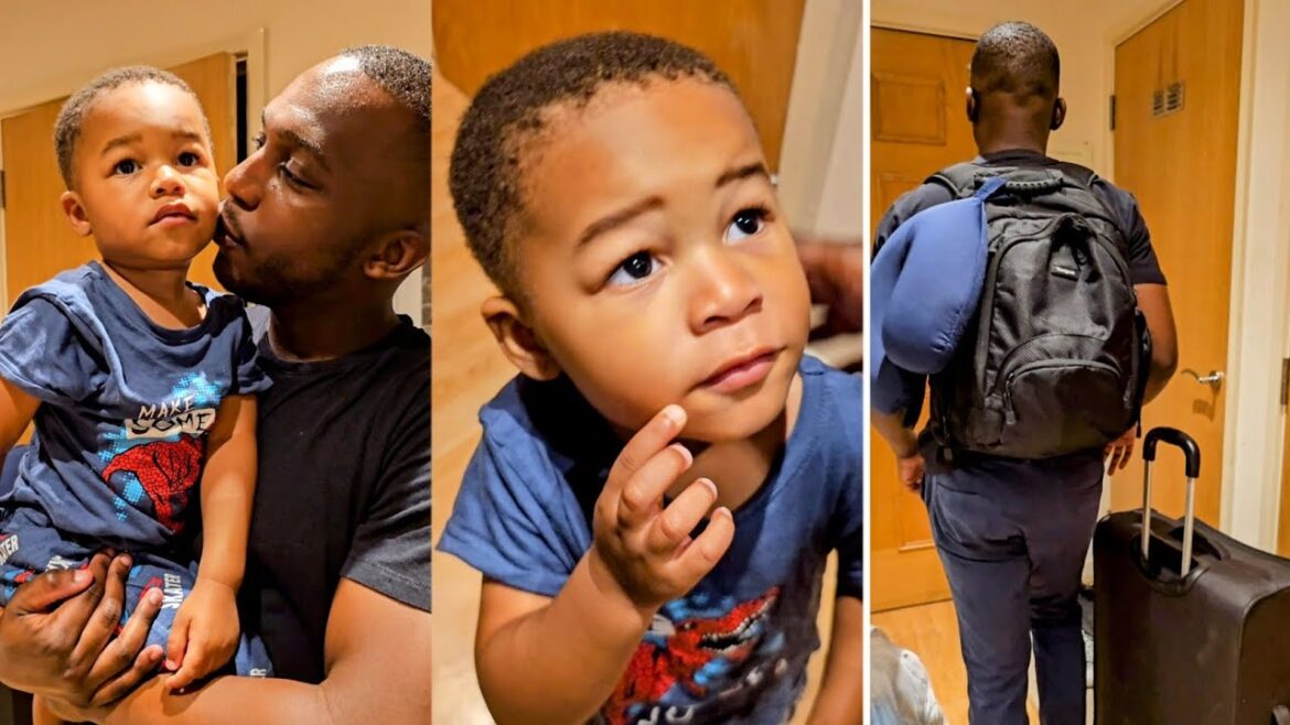 Dad Says His Goodbyes✈️ #wedding