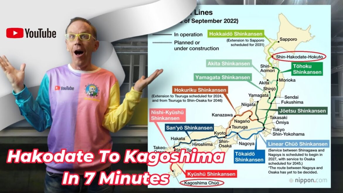 Hakodate To Kagoshima In 7 Minutes - COMPLETE TRAIN JOURNEY!
