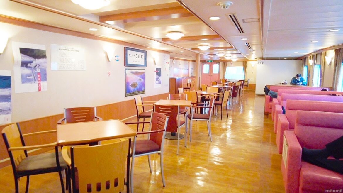 Riding on Japan's Ferry Kuniga 🛳 4 hours trip from Tottori to Oki Island 隠岐汽船 フェリーくにが