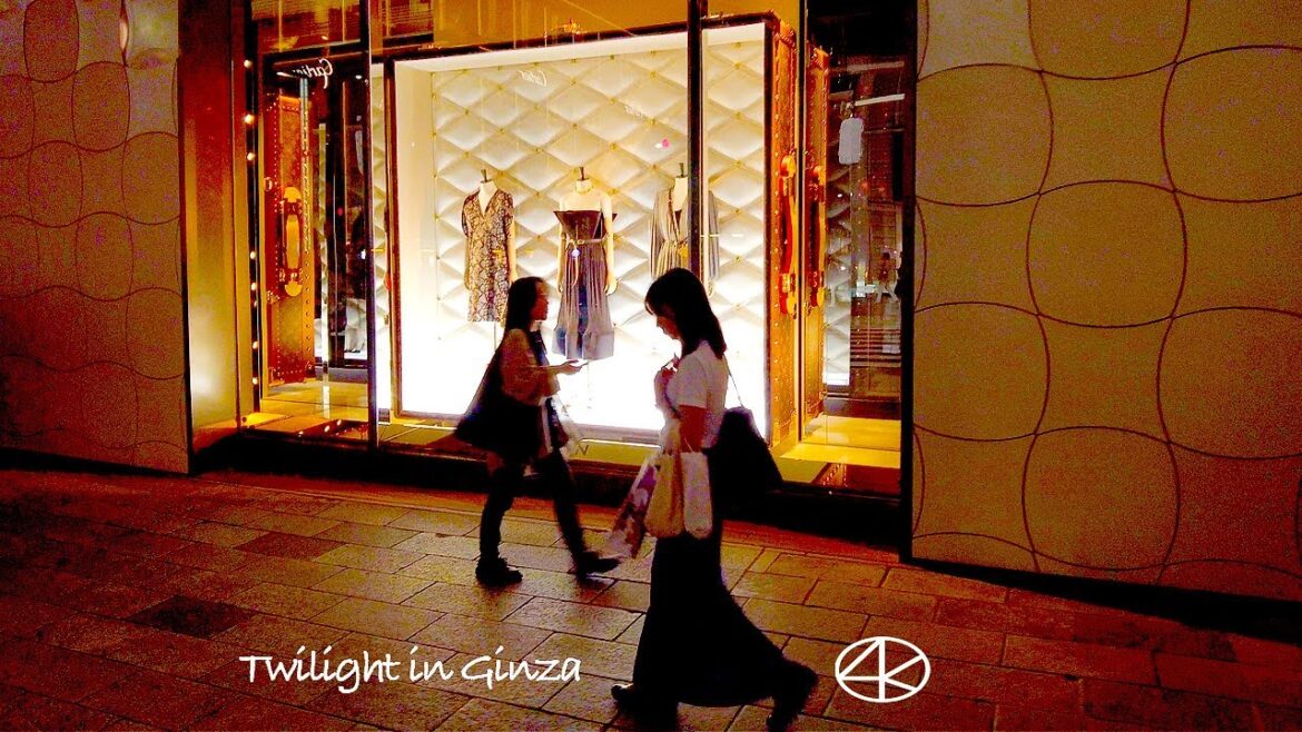 4K【銀座のマジカルアワー】銀座シックス屋上から有楽町 2023 東京 Japan