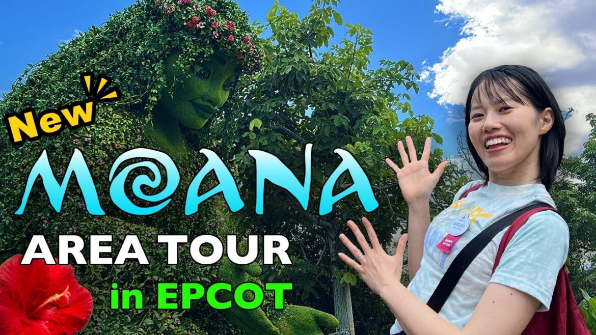 Moana area tour in EPCOT