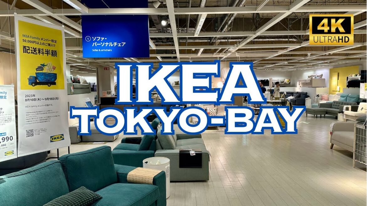 [4K] IKEA TOKYO-BAY 🇯🇵🐧 Nonstop Walking Tour / イケア 東京ベイ 散歩