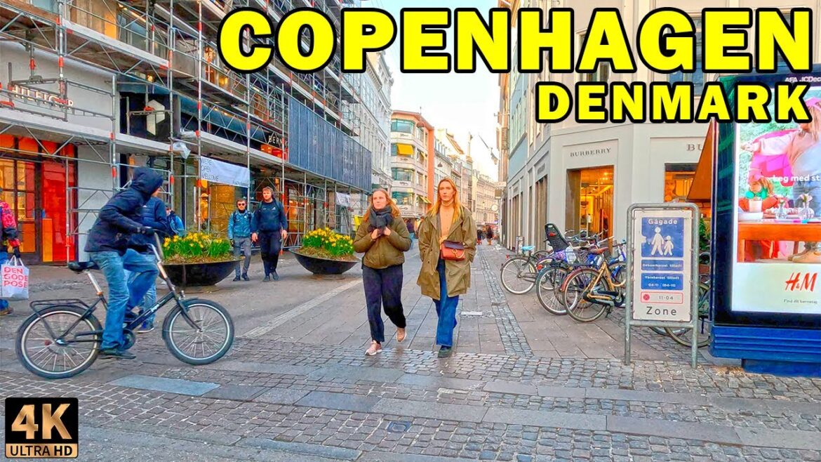 Virtual walk in Copenhagen 🇩🇰 Denmark captured in 4K at 60fps
