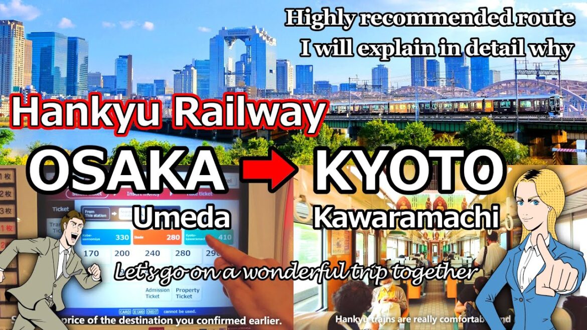 【Hankyu Kyoto Line】From Osaka to Kyoto. How to ride ＆ superb view! [Osaka Umeda Japan kansai Travel]