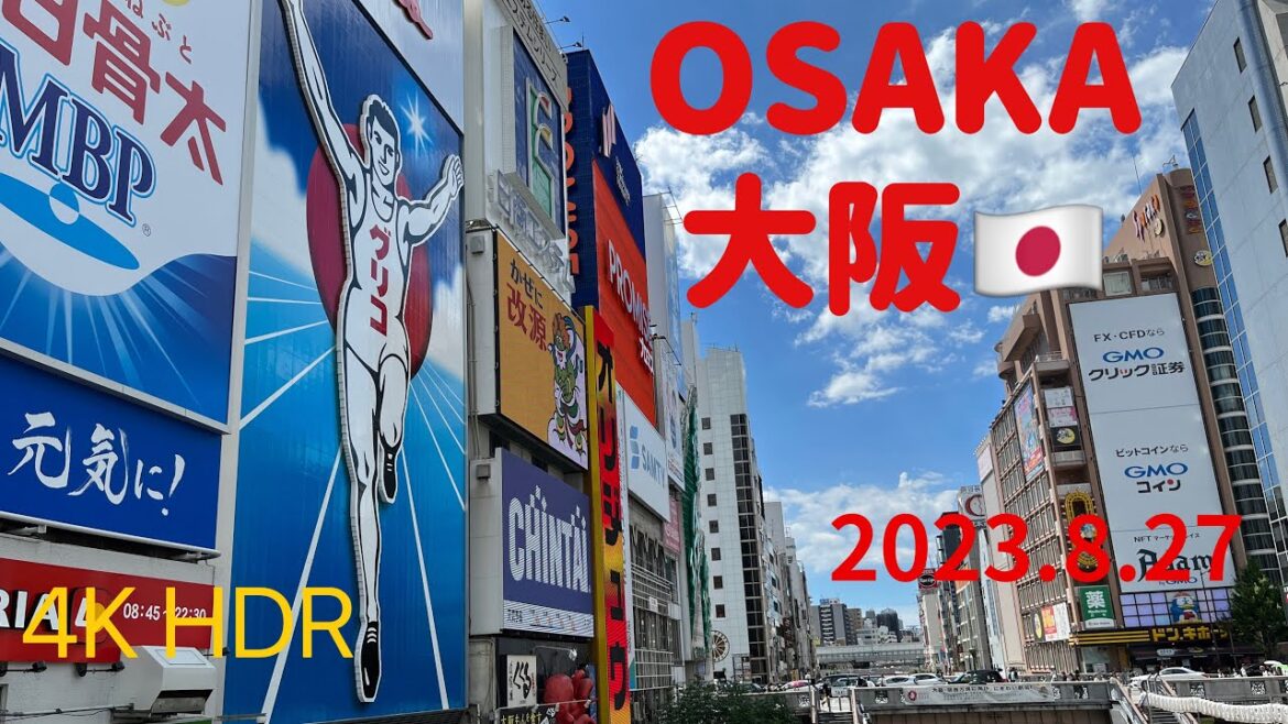 [4K] 🇯🇵道頓堀-戎橋筋商店街-黒門市場(日本大阪)Dotonbori, Ebisu Bashi, Kuromon Market(Osaka Japan）