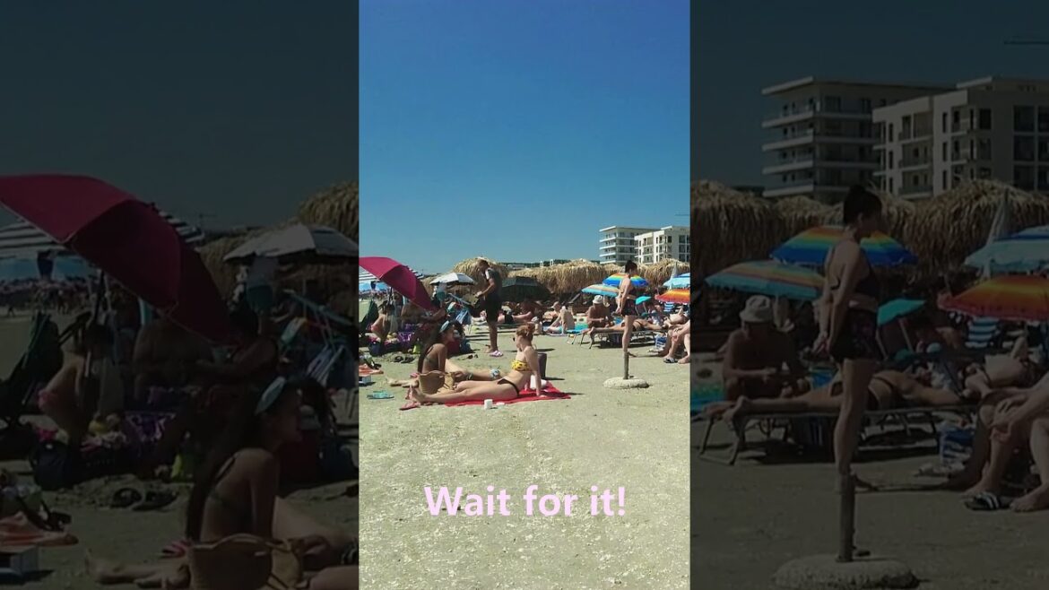 2023 Free Beach 10 ☀️🏖️ Mamaia Nord 🍸🌴 4K UHD Beach Walk #shorts