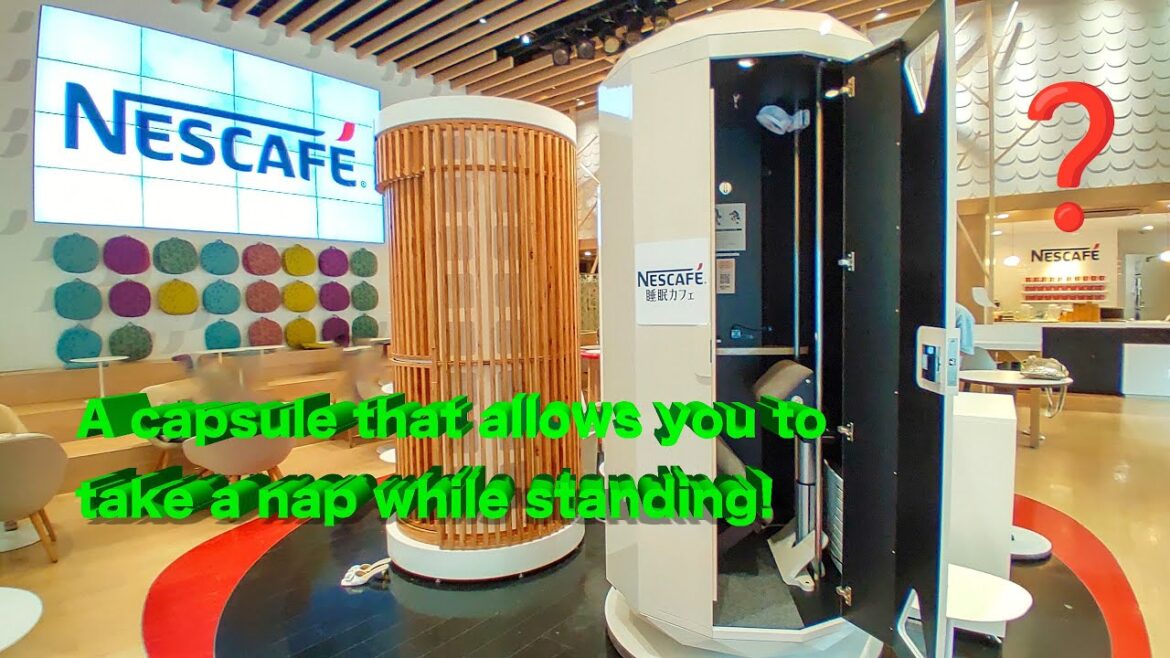 [What's so strange about this?] I tried a capsule that allows you to take a nap while standing.