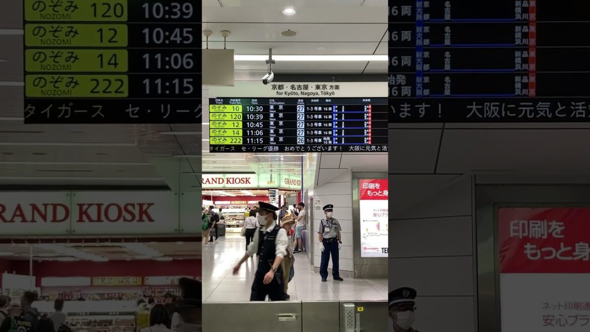 【Osaka💖】 Walk Japan - Shin-Osaka Station ASMR the day after the Hanshin championship [4K]