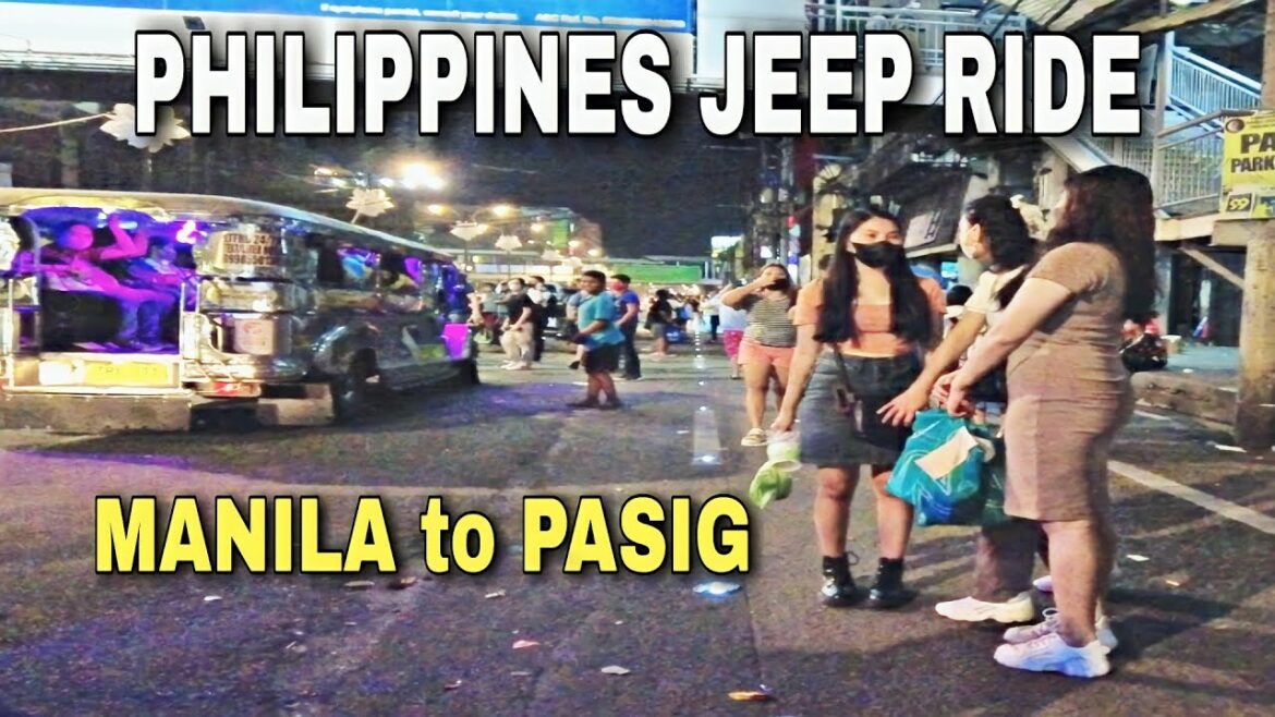 Philippines Jeepney Ride from MANILA to PASIG at Night (4K HD) Philippines Jeepney Ride from MANILA to PASIG at Night (4K HD)