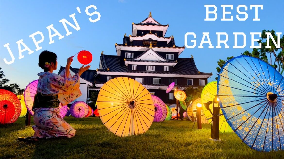 4K Japan Okayama Castle & Korakuen Greatest Beautiful Japanese Garden Walking 岡山城　岡山後楽園