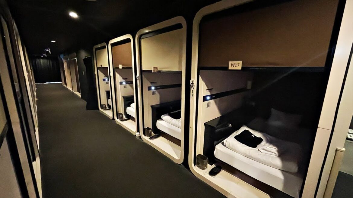 $45 Airport Capsule Hotel in Japan,Tokyo ✈️ | FIRST CABIN HANEDA AIRPORT