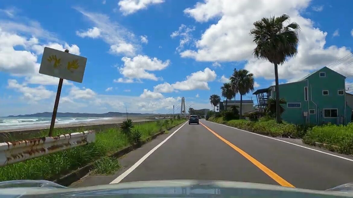 Countryside - Japan 4K Driving in Chiba - Kamogawa to Futtsu