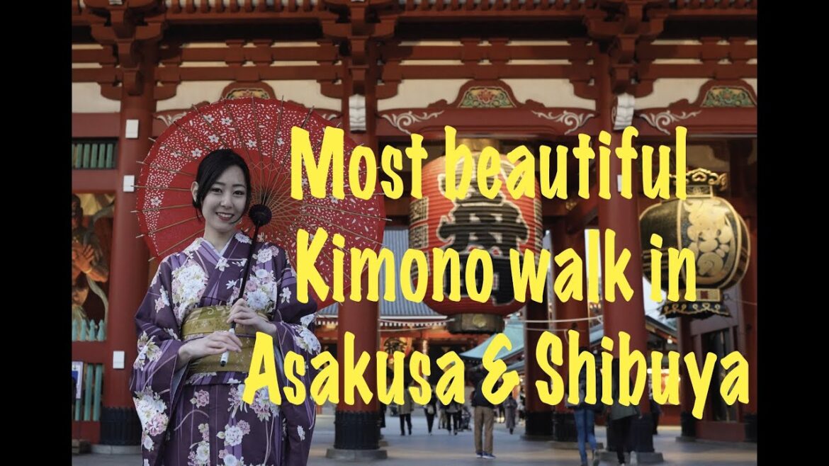 Beautiful Kimono walk in Asakusa and Shibuya 2021 || Dji Mavic Mini 2.
