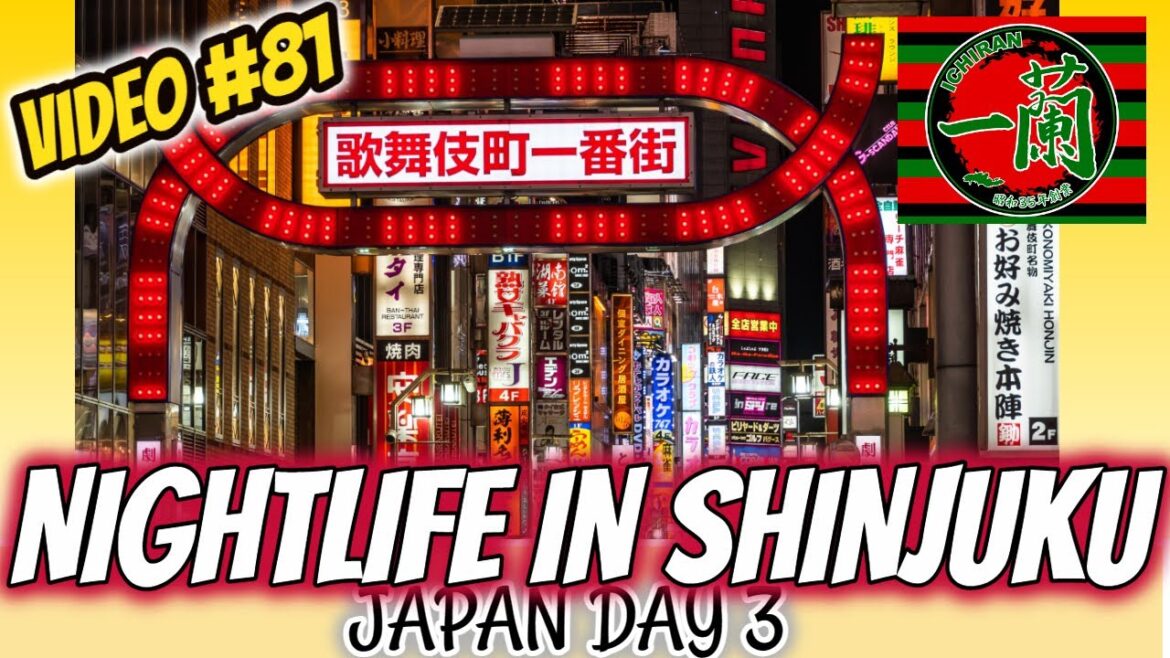 Ichiran Ramen🍜 Shinjuku Night Walk feat. Godzilla🌃 - JAPAN DAY 3