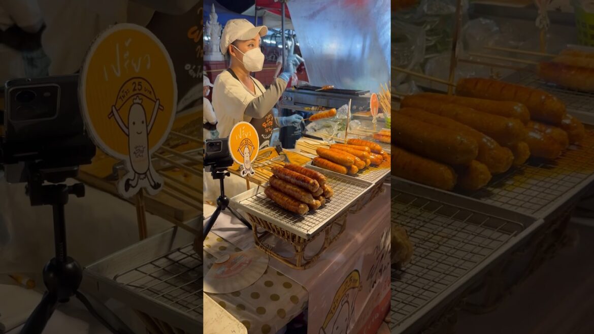 Thai Sausage Addiction - Thai Street Food #streetfood